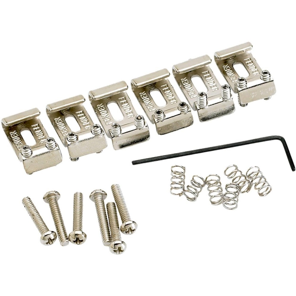 image:imageFender American Vintage Stratocaster Bridge Saddles Nickel MediumSaddles