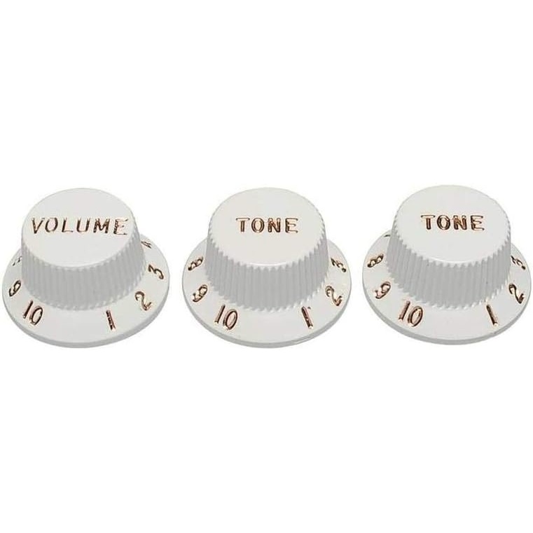 image:imageFender Strat Knobs One Volume Two Tone WhiteKnobs