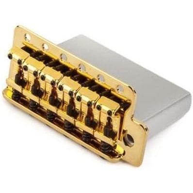 image:imageFender VintageStyle Strat Bridge Assembly with 2316Inch Spacing Gold