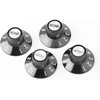 Fender 72 Telecaster Custom Knobs – Black, Set of 4(Knobs)