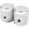 Fender Pure Vintage 58 Telecaster Knurled Knobs, Chrome(58)