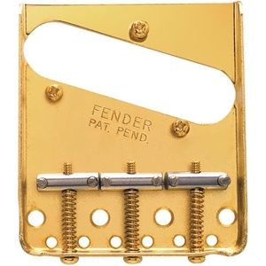 Fender 3-saddle American Vintage Telecaster Bridge Assembly – Chrome(gold)
