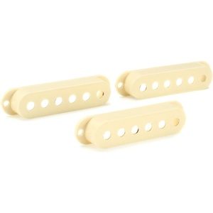 Fender Road Worn Aged White Stratocaster Electric Guitar Pickup Covers (set of 3)