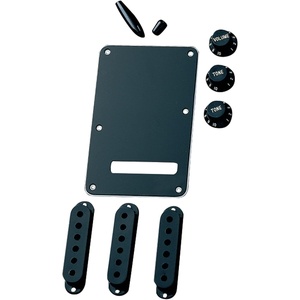 Fender Stratocaster Accessory Kit-Parchment(Black)