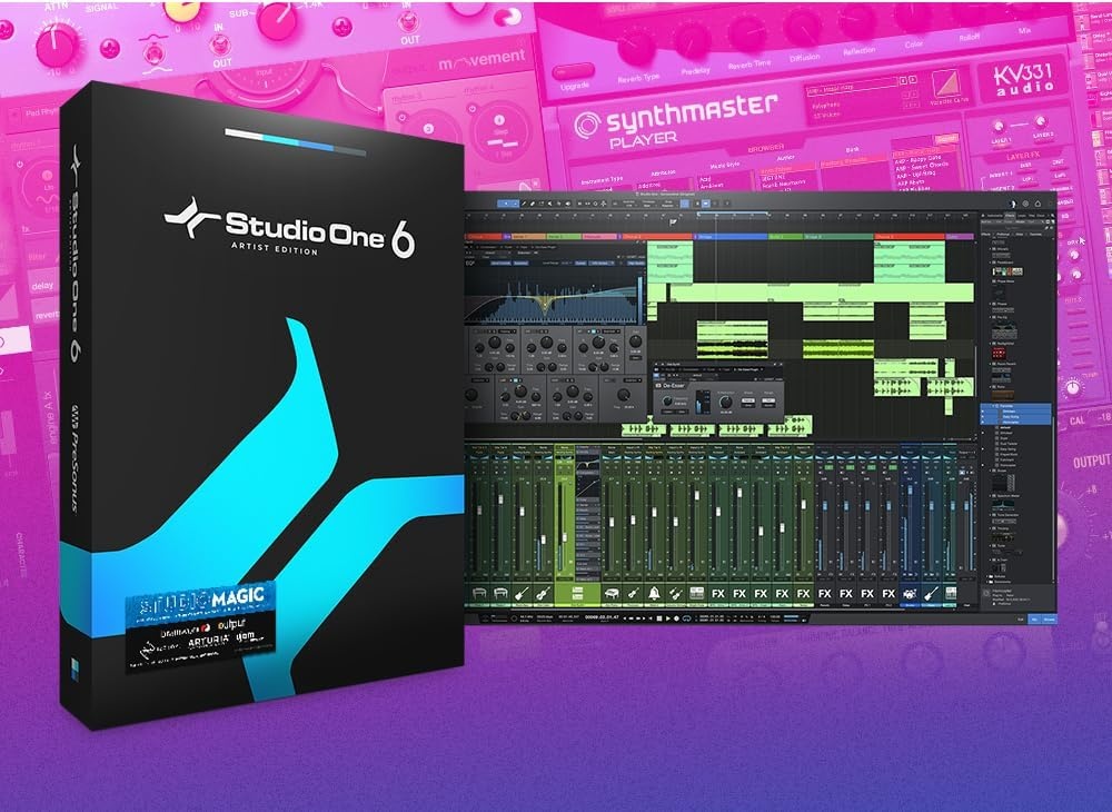 image:imagePreSonus AudioBox 96 Studio USB 20 Recording Bundle with Interface Headphones Microphone and Studio One software