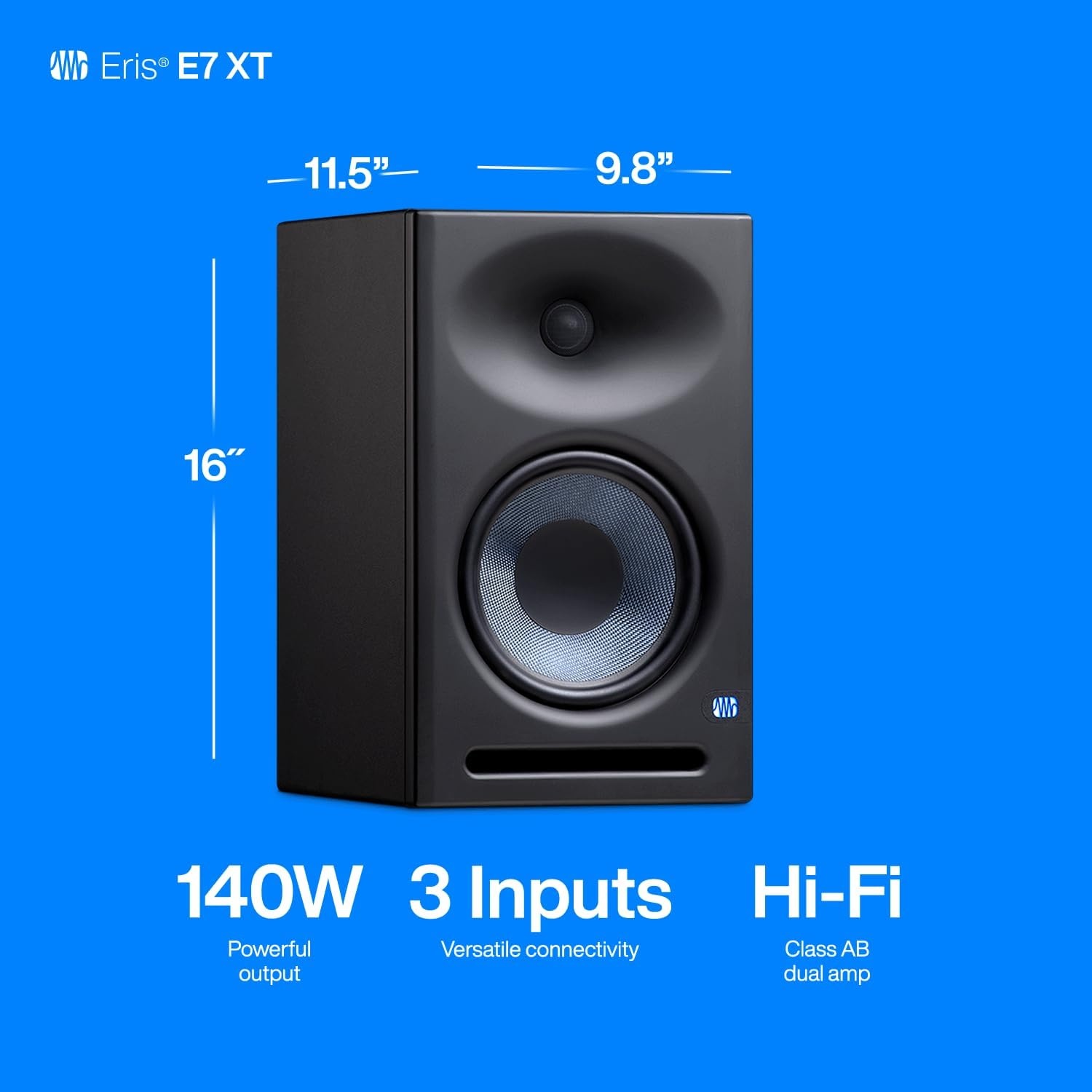 image:imagePreSonus Eris E7 XT 2Way Active Studio Monitor with EBM Waveguide Pack of 1