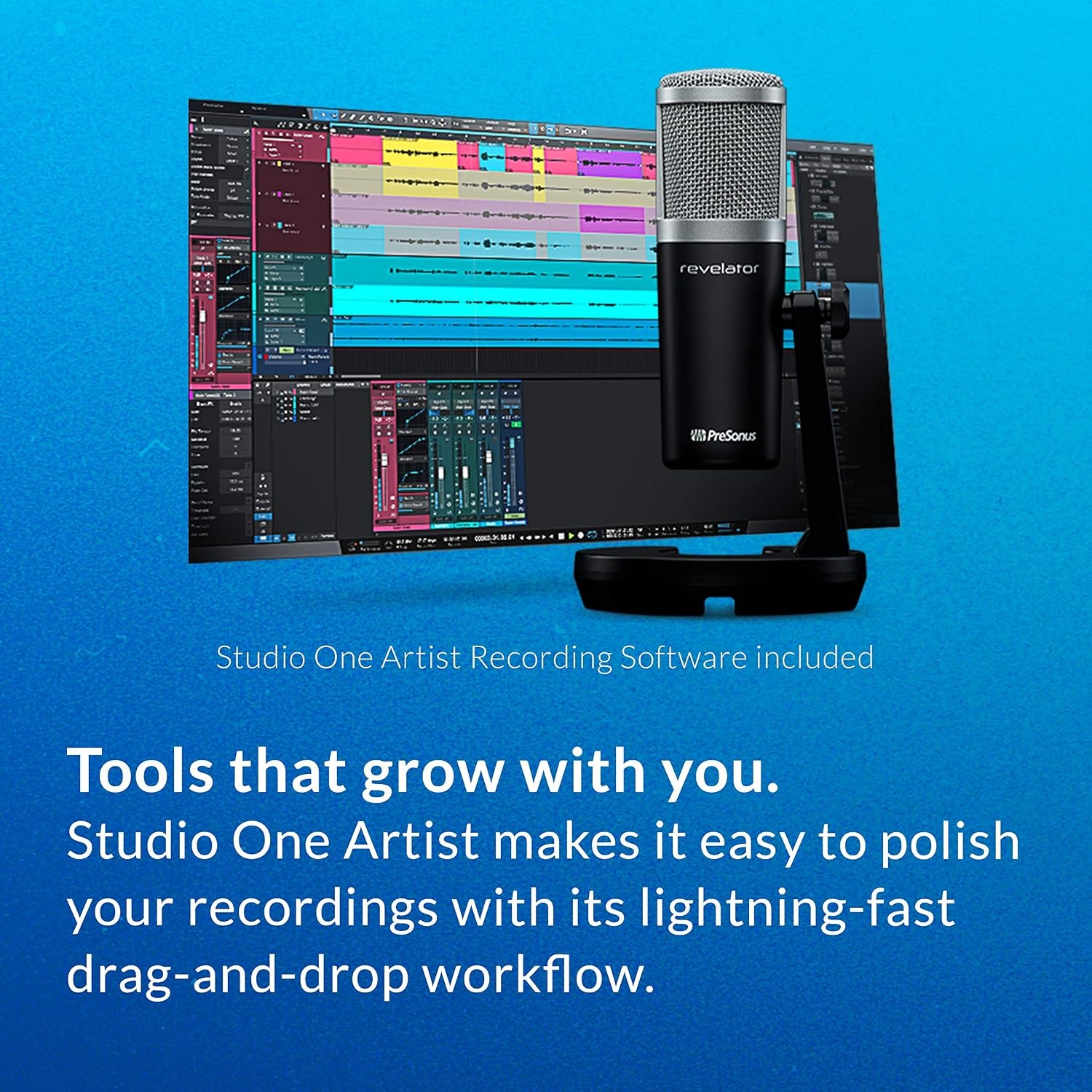 image:imagePreSonus Revelator USB Condenser Microphone for podcasting live streaming with builtin voice effects plus loopback mixer for gaming casting and recording interviews over Skype Zoom DiscordRevelator USBC Condenser Mic