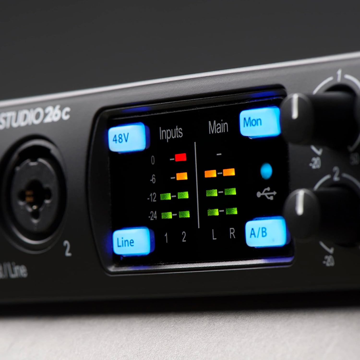 image:imagePreSonus Studio 26c 2x4 192 kHz USB Audio Interface with Studio One Artist and Ableton Live Lite DAW Recording Software