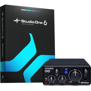 PreSonus AudioBox GO | USB-C Audio Interface for music production with Studio One DAW Recording Software, Music Tutorials, Sound Samples and Virtual Instruments(AudioBox GO)