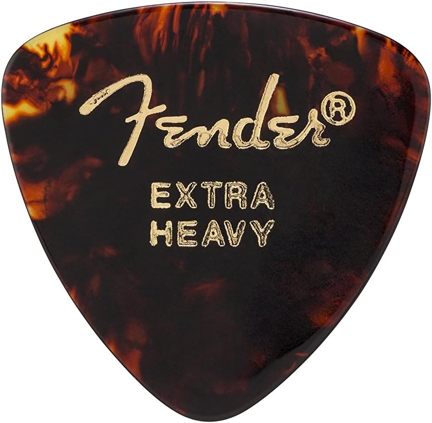 image:imageFender Classic Celluloid Guitar Picks 358 Shape Guitar Accessories Tortoise Shell Medium 12PackShell