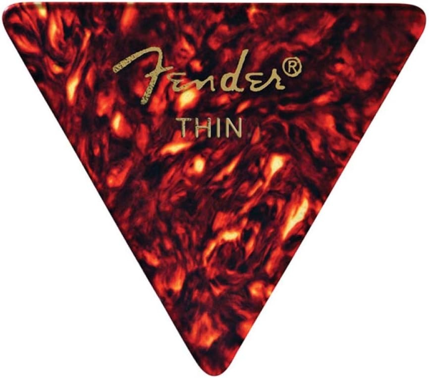 image:imageFender Classic Celluloid Guitar Picks 358 Shape Guitar Accessories Tortoise Shell Medium 12PackShell
