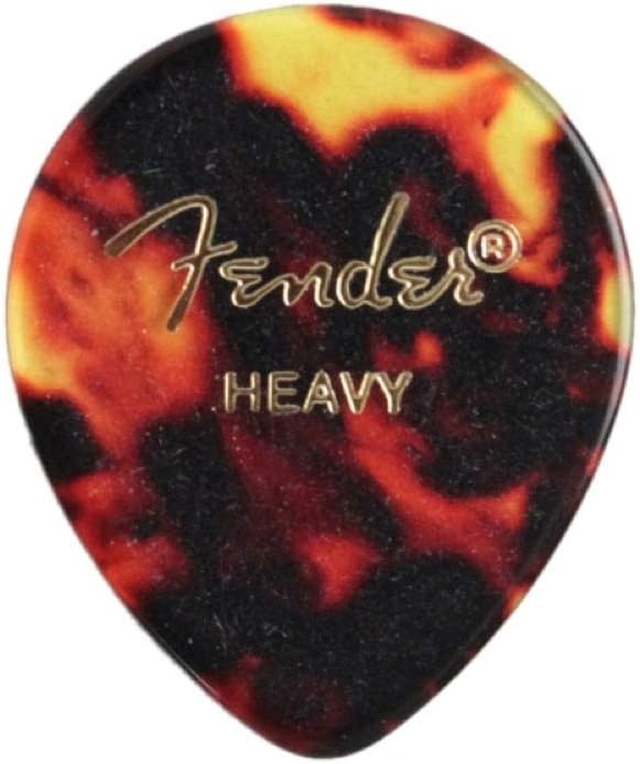 image:imageFender Classic Celluloid Guitar Picks 358 Shape Guitar Accessories Tortoise Shell Medium 12PackTortoise Shell