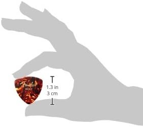 image:imageFender Classic Celluloid Guitar Picks 358 Shape Guitar Accessories Tortoise Shell Medium 12PackTortoise Shell