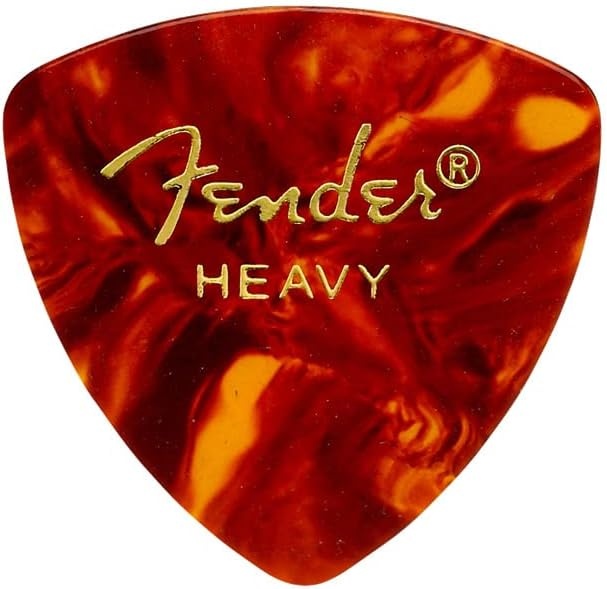 image:imageFender Classic Celluloid Guitar Picks 358 Shape Guitar Accessories Tortoise Shell Medium 12PackTortoise Shell