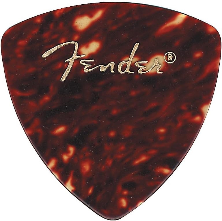 image:imageFender Classic Celluloid Guitar Picks 358 Shape Guitar Accessories Tortoise Shell Medium 12PackTortoise Shell
