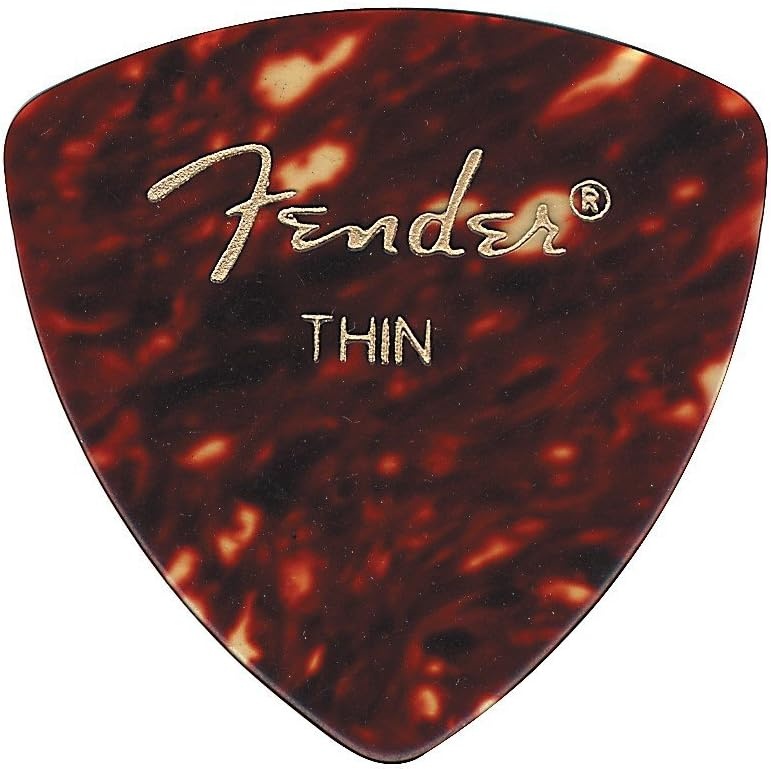 image:imageFender Classic Celluloid Guitar Picks 358 Shape Guitar Accessories Tortoise Shell Medium 12PackTortoise Shell