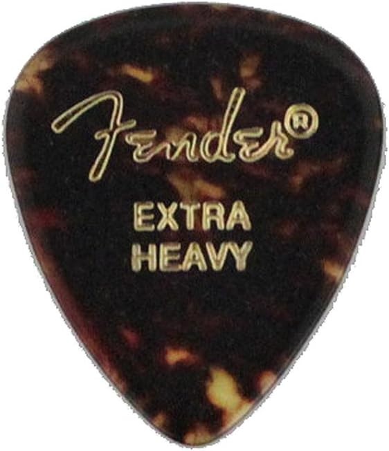 image:imageFender Classic Celluloid Guitar Picks 358 Shape Guitar Accessories Tortoise Shell Medium 12PackTortoise Shell