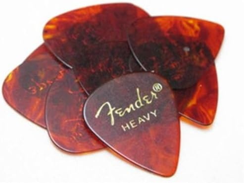 image:imageFender Classic Celluloid Guitar Picks 358 Shape Guitar Accessories Tortoise Shell Medium 12PackTortoise Shell