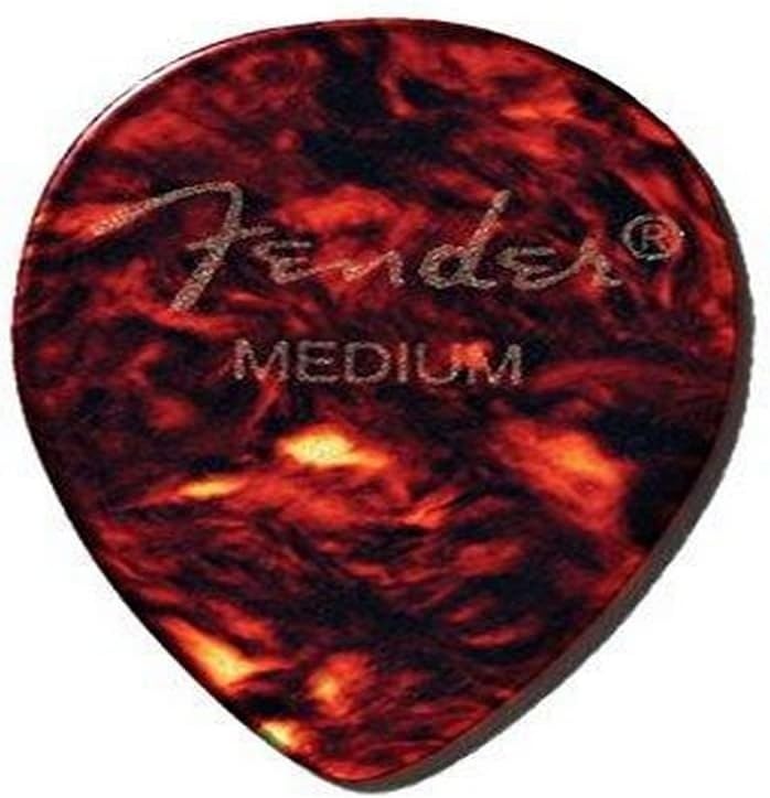 image:imageFender Classic Celluloid Guitar Picks 358 Shape Guitar Accessories Tortoise Shell Medium 12PackTortoise Shell