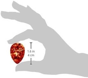 image:imageFender Classic Celluloid Guitar Picks 358 Shape Guitar Accessories Tortoise Shell Medium 12PackTortoise Shell