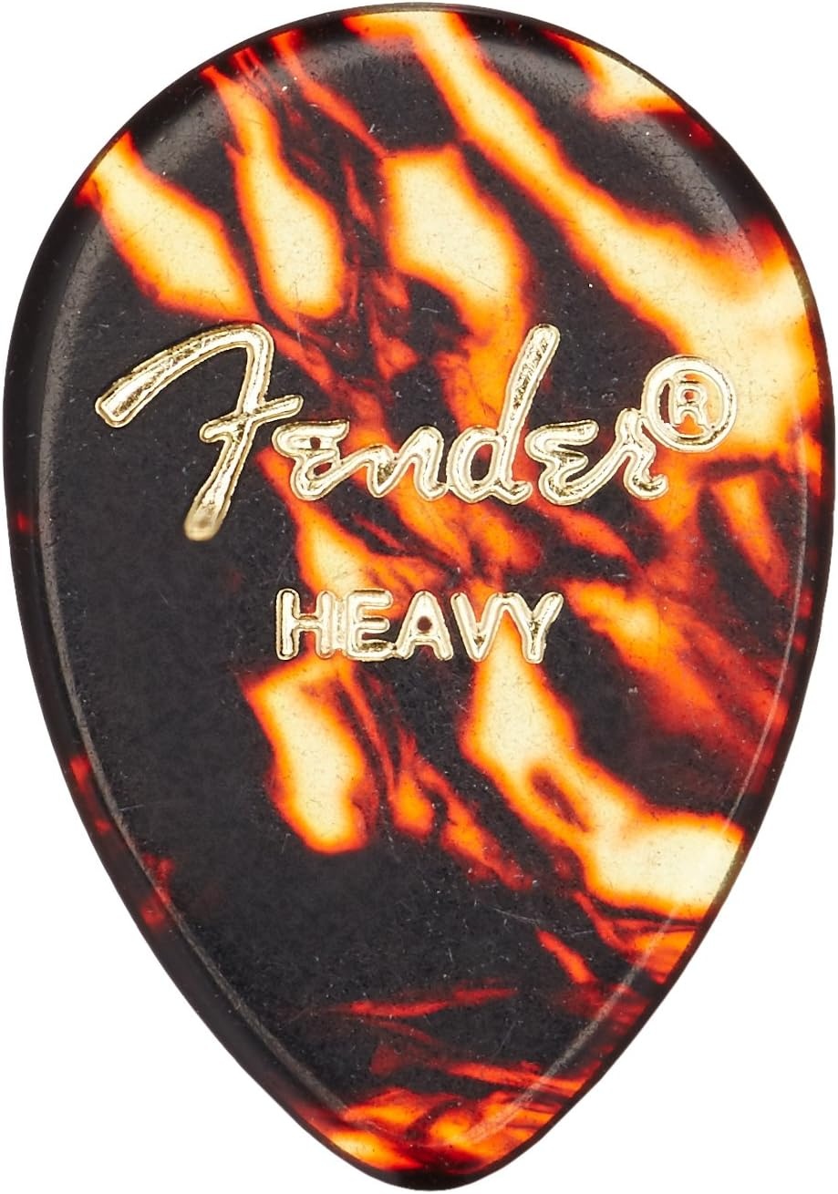 image:imageFender Classic Celluloid Guitar Picks 358 Shape Guitar Accessories Tortoise Shell Medium 12PackTortoise Shell