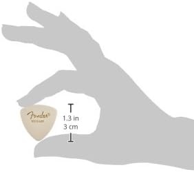 image:imageFender Classic Celluloid Guitar Picks 358 Shape Guitar Accessories Tortoise Shell Medium 12PackWhite