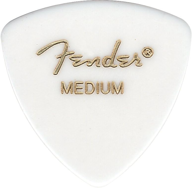 image:imageFender Classic Celluloid Guitar Picks 358 Shape Guitar Accessories Tortoise Shell Medium 12PackWhite