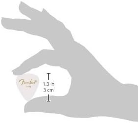 image:imageFender Classic Celluloid Guitar Picks 358 Shape Guitar Accessories Tortoise Shell Medium 12PackWhite