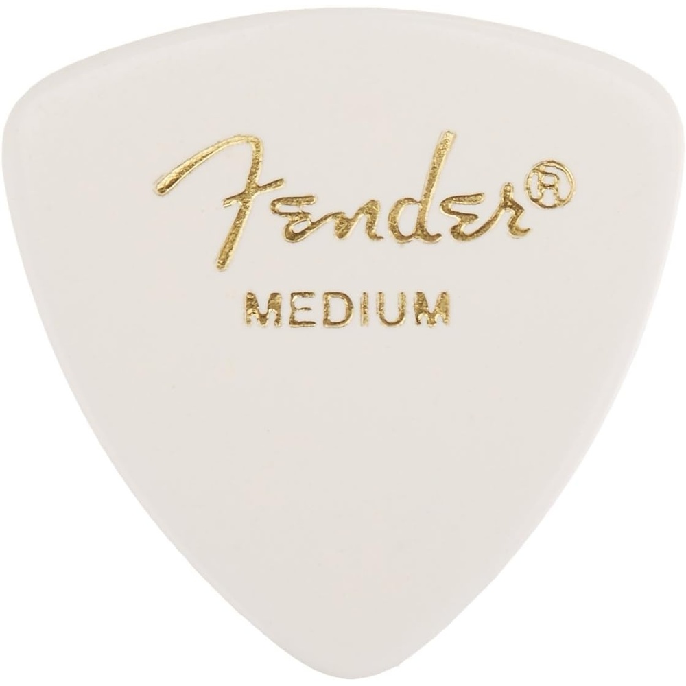 image:imageFender Classic Celluloid Guitar Picks 358 Shape Guitar Accessories Tortoise Shell Medium 12PackWhite