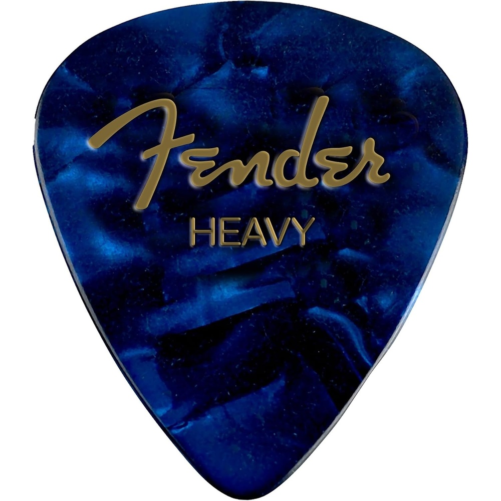 image:imageFender Premium Celluloid Guitar Picks 351 Shape Blue Moto Heavy 12PackBlue Moto