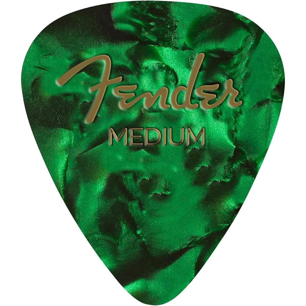 image:imageFender Premium Celluloid Guitar Picks 351 Shape Blue Moto Heavy 12PackGreen Moto