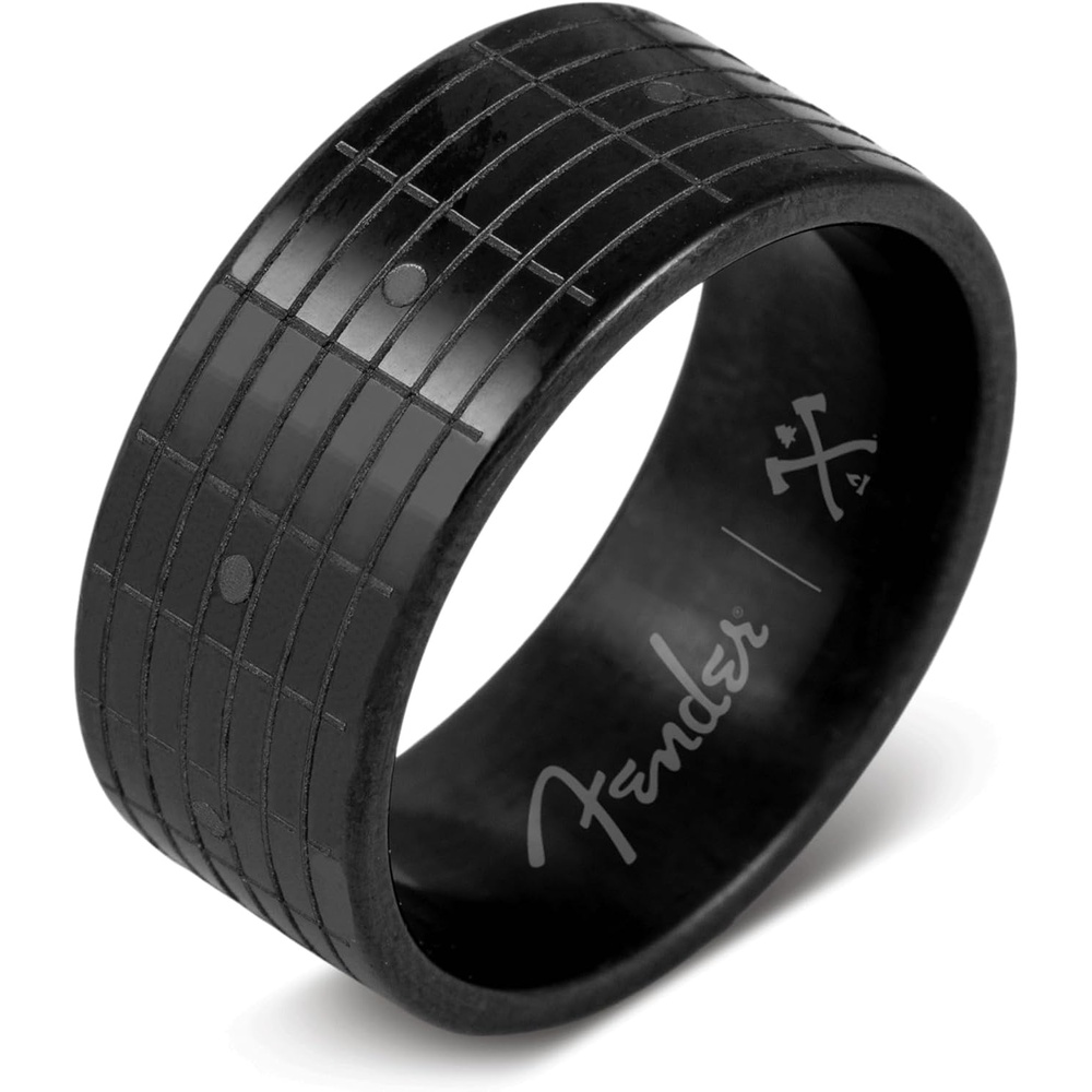 image:imageManly Bands Mens Officially Licensed Fender Wedding Bands and Rings Fender Collectibles for Guitar Enthusiasts Free Silicone Ring IncludedThe Riff