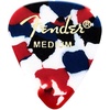 Fender Classic Celluloid Guitar Picks 358 Shape, Guitar Accessories, Tortoise Shell, Medium, 12-Pack(Confetti)