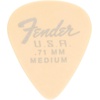 Fender Dura-Tone Delrin Guitar Picks 351 Shape, Olympic White, 0.71mm, 12-Pack(351 Shape)
