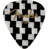Fender Graphic Guitar Picks 351 Shape, Checker, Thin, 12-Pack(Checker)