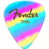 Fender Graphic Guitar Picks 351 Shape, Checker, Thin, 12-Pack(Rainbow)