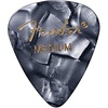 Fender Premium Celluloid Guitar Picks 351 Shape, Blue Moto, Heavy, 12-Pack(Black Moto)