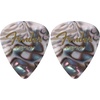 Fender Premium Celluloid Guitar Picks 351 Shape, Ocean Turquoise, Thin, 12-Pack(Abalone)