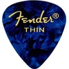 Fender Premium Celluloid Guitar Picks 351 Shape, Ocean Turquoise, Thin, 12-Pack(Blue Moto)