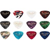 Fender Premium Celluloid Guitar Picks 351 Shape, Ocean Turquoise, Thin, 12-Pack(Color Medley)