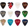 Fender Premium Celluloid Guitar Picks 351 Shape, Ocean Turquoise, Thin, 12-Pack(Color Medley)