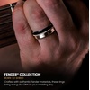 Manly Bands: Men’s Officially Licensed Fender Wedding Bands and Rings – Fender Collectibles for Guitar Enthusiasts – Free Silicone Ring Included(The Electric)