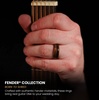 Manly Bands: Men’s Officially Licensed Fender Wedding Bands and Rings – Fender Collectibles for Guitar Enthusiasts – Free Silicone Ring Included(The Troubadour)