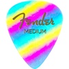 Fender Graphic Guitar Picks 351 Shape, Checker, Thin, 12-Pack(Rainbow)