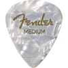 Fender Premium Celluloid Guitar Picks 351 Shape, Blue Moto, Heavy, 12-Pack(White Moto)
