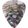 Fender Premium Celluloid Guitar Picks 351 Shape, Ocean Turquoise, Thin, 12-Pack(Abalone)