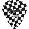 Fender Premium Celluloid Guitar Picks 351 Shape, Ocean Turquoise, Thin, 12-Pack(Checkerboard)