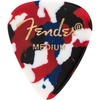 Fender Premium Celluloid Guitar Picks 351 Shape, Ocean Turquoise, Thin, 12-Pack(Confetti)