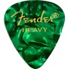 Fender Premium Celluloid Guitar Picks 351 Shape, Ocean Turquoise, Thin, 12-Pack(Green Moto)