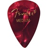 Fender Premium Celluloid Guitar Picks 351 Shape, Ocean Turquoise, Thin, 12-Pack(Red Moto)